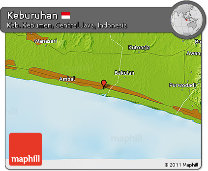 Physical 3D Map of Keburuhan
