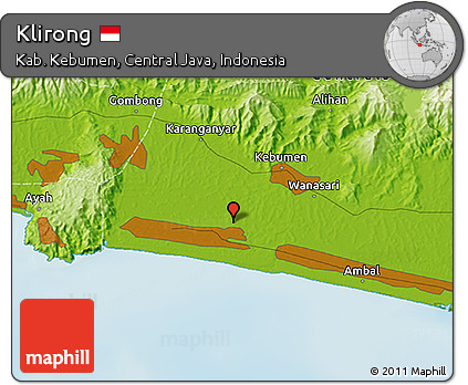 Physical 3D Map of Klirong