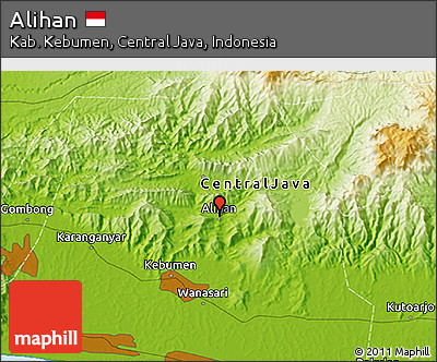 Physical 3D Map of Alihan