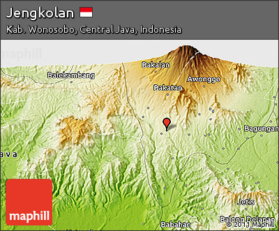 Physical 3D Map of Jengkolan