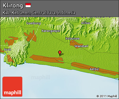 Physical 3D Map of Klirong