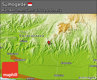 Physical 3D Map of Sumogede