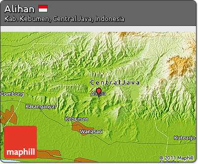 Physical 3D Map of Alihan