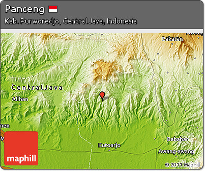 Physical 3D Map of Panceng
