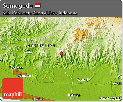 Physical 3D Map of Sumogede