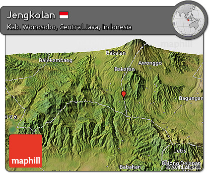 Satellite 3D Map of Jengkolan