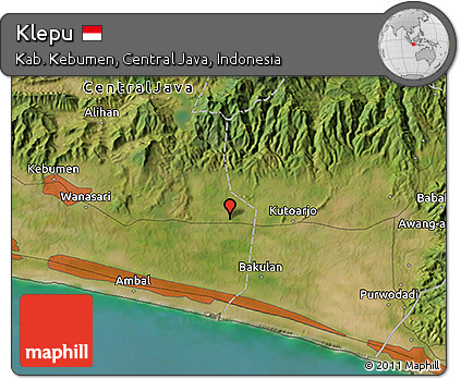 Satellite 3D Map of Klepu