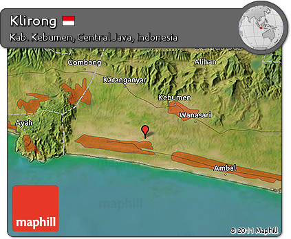 Satellite 3D Map of Klirong