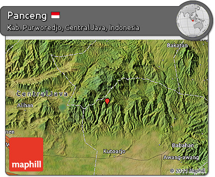Satellite 3D Map of Panceng
