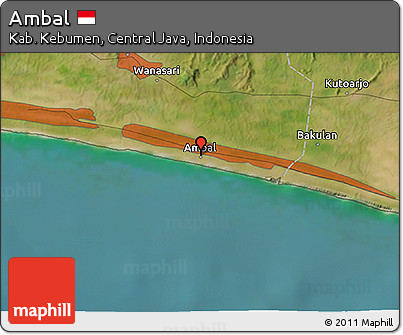 Satellite 3D Map of Ambal