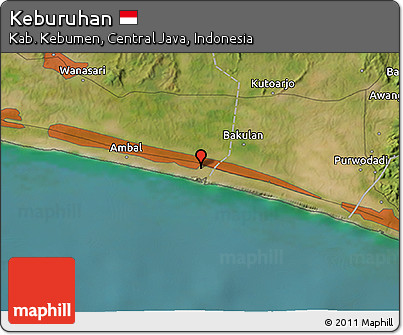 Satellite 3D Map of Keburuhan