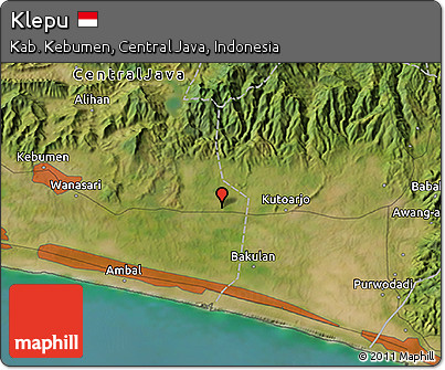 Satellite 3D Map of Klepu