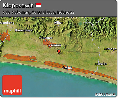 Satellite 3D Map of Kloposawit