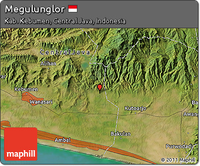 Satellite 3D Map of Megulunglor