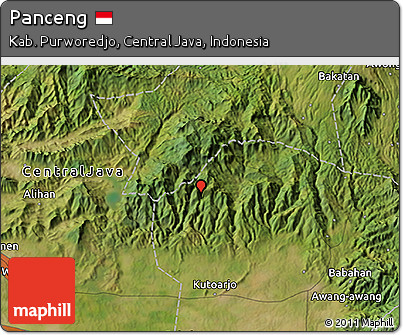 Satellite 3D Map of Panceng
