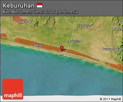 Satellite 3D Map of Keburuhan