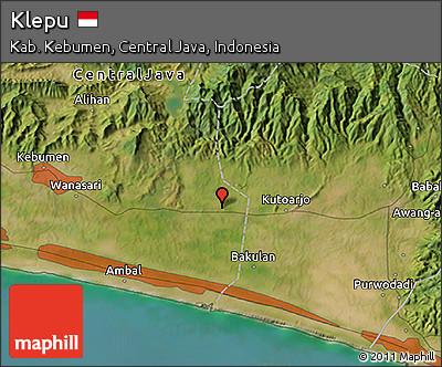Satellite 3D Map of Klepu