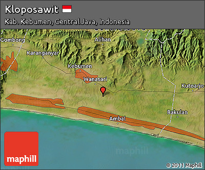 Satellite 3D Map of Kloposawit