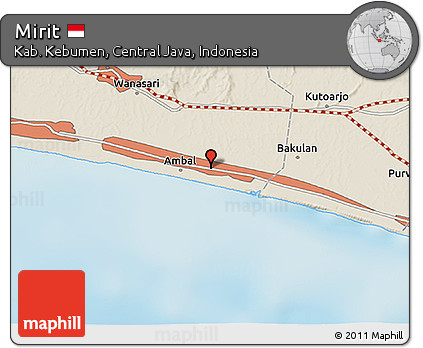 Shaded Relief 3D Map of Mirit