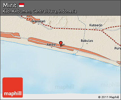 Shaded Relief 3D Map of Mirit