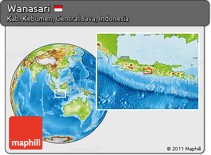 Physical Location Map of Wanasari