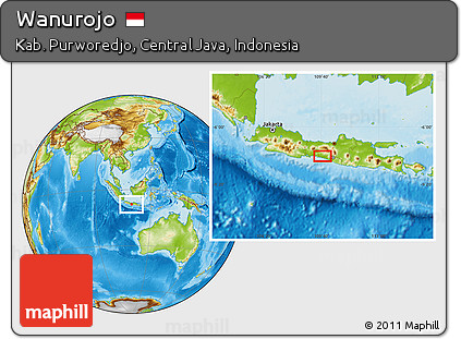 Physical Location Map of Wanurojo