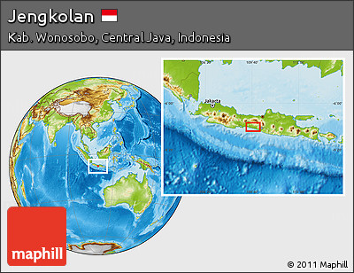 Physical Location Map of Jengkolan