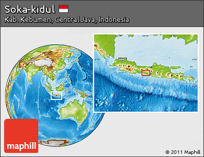Physical Location Map of Soka-kidul