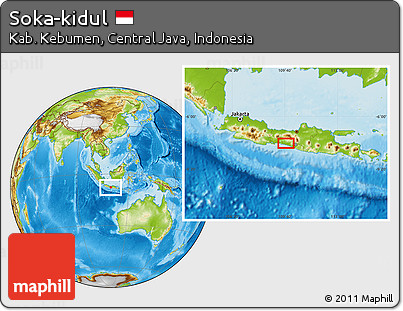 Physical Location Map of Soka-kidul