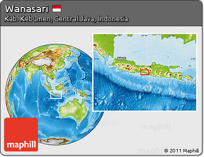 Physical Location Map of Wanasari