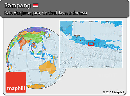 Political Location Map of Sampang
