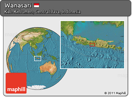 Satellite Location Map of Wanasari