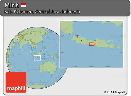 Savanna Style Location Map of Mirit