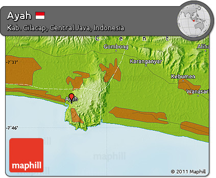 Physical Map of Ayah