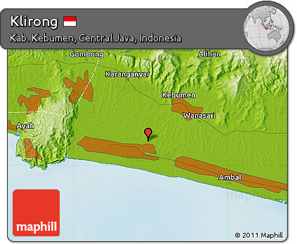 Physical Map of Klirong