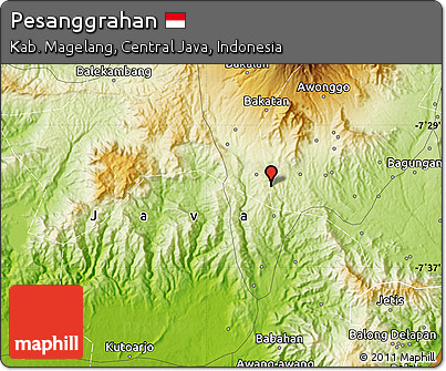 Physical Map of Pesanggrahan
