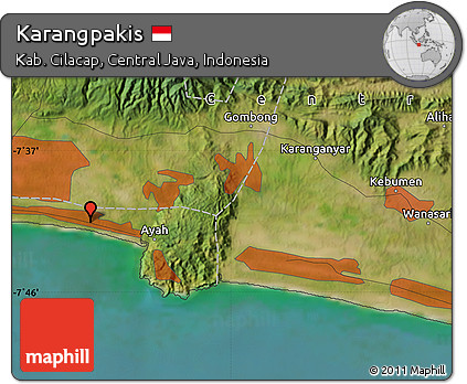 Satellite Map of Karangpakis
