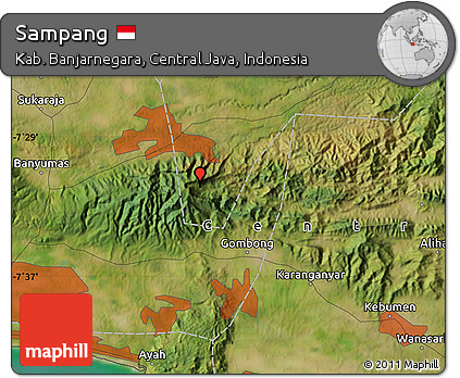 Satellite Map of Sampang