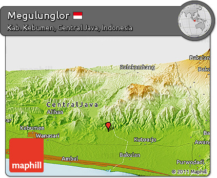 Physical Panoramic Map of Megulunglor