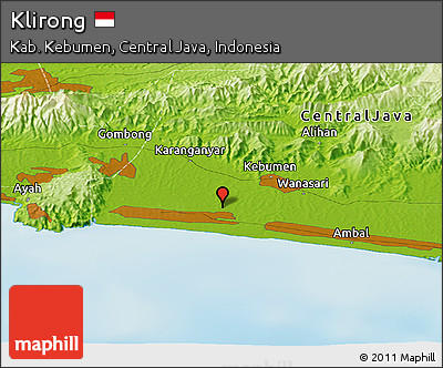 Physical Panoramic Map of Klirong
