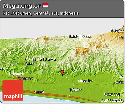 Physical Panoramic Map of Megulunglor
