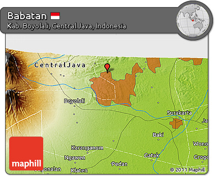 Physical 3D Map of Babatan