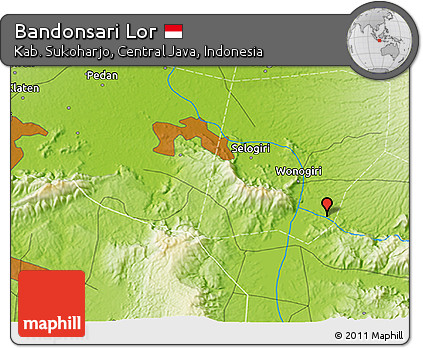 Physical 3D Map of Bandonsari Lor
