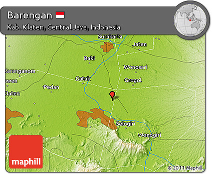 Physical 3D Map of Barengan