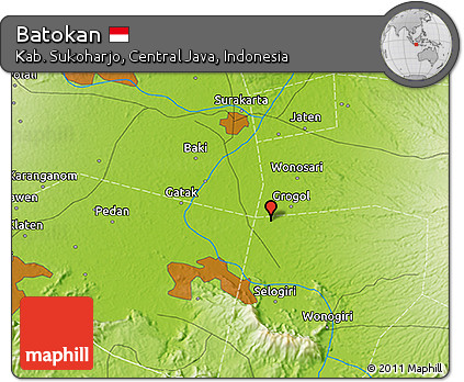 Physical 3D Map of Batokan