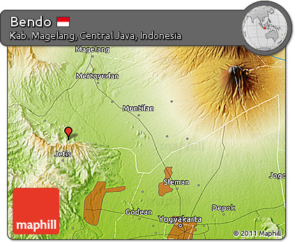 Physical 3D Map of Bendo