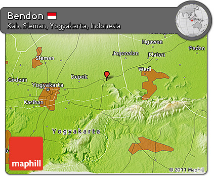 Physical 3D Map of Bendon