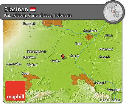Physical 3D Map of Blasinan