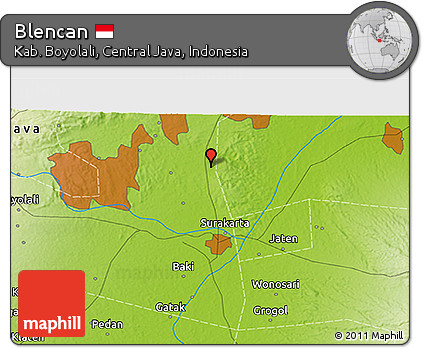 Physical 3D Map of Blencan