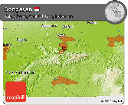 Physical 3D Map of Bongasan